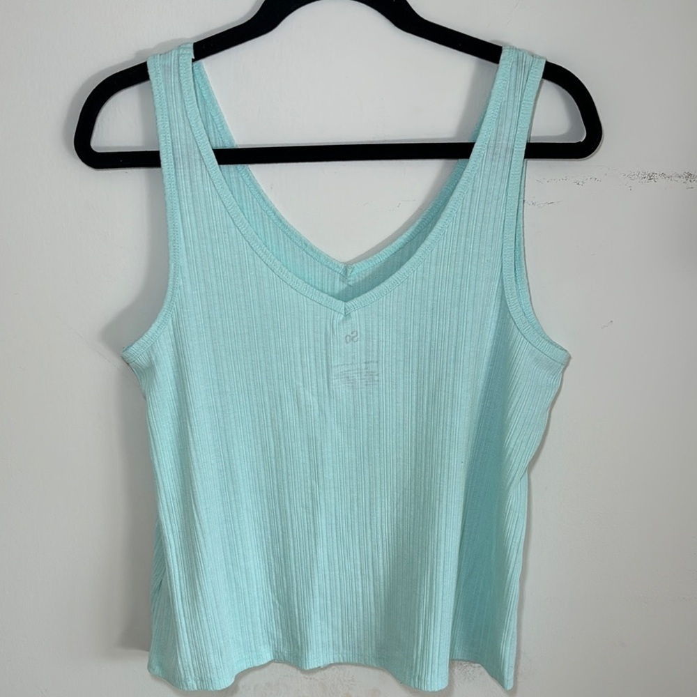 SO Green Ribbed Tank Top - Picture 3 of 7